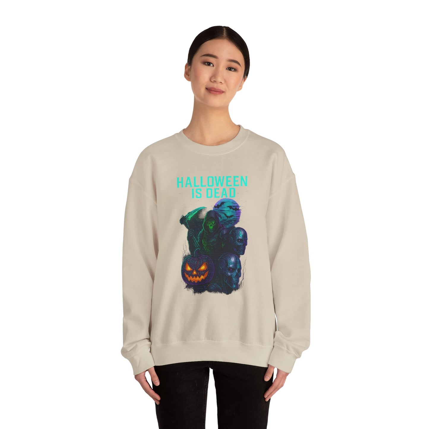 Spooky Halloween Crewneck Sweatshirt, Unisex Sweatshirt, Fall Apparel, Halloween Costume, Cozy Sweatshirt for Trick-or-Treating