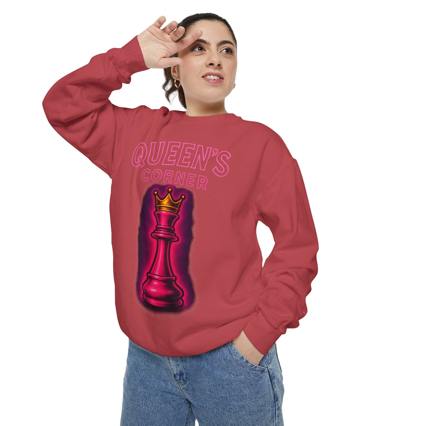 Sweatshirt - Queen's Corner Women Empowerment Chess Piece Design