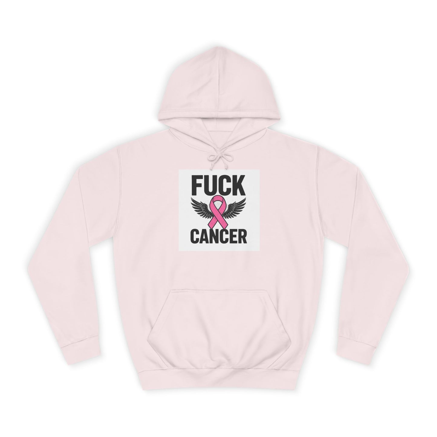Empowering Cancer Awareness Hoodie, Unisex College Hoodie, Supportive Gift for Fighters, Inspirational Apparel, Fundraising Sweatshirt
