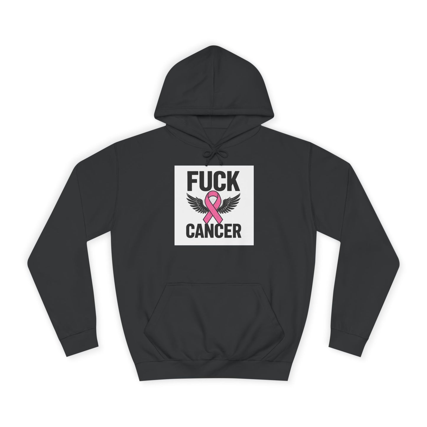 Empowering Cancer Awareness Hoodie, Unisex College Hoodie, Supportive Gift for Fighters, Inspirational Apparel, Fundraising Sweatshirt