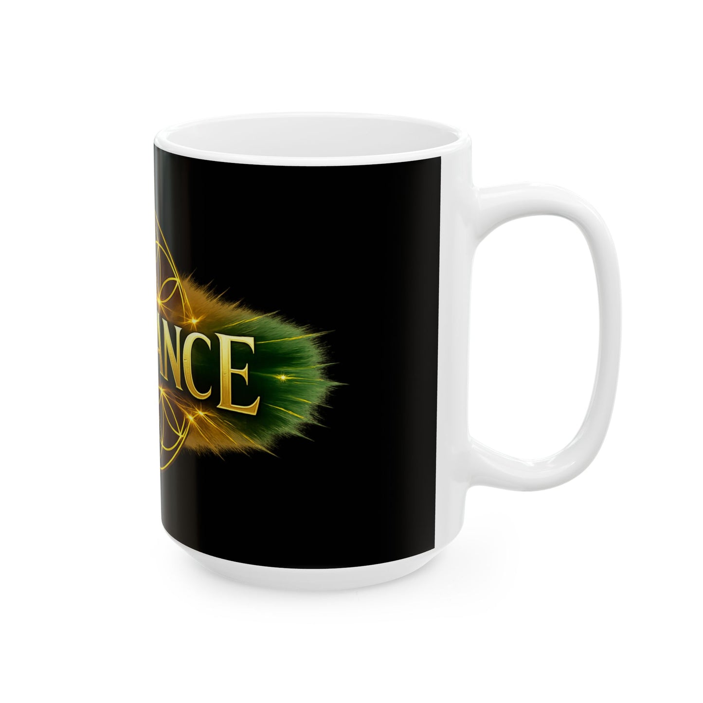 Abundance Ceramic Mug – Spiritual Flower of Life Coffee Cup (11oz/15oz)