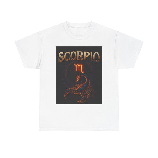 Scorpio Zodiac Unisex Heavy Cotton Tee, Astrology Shirt, Horoscope Gift, Birthday Gift, Unique Graphic Tee