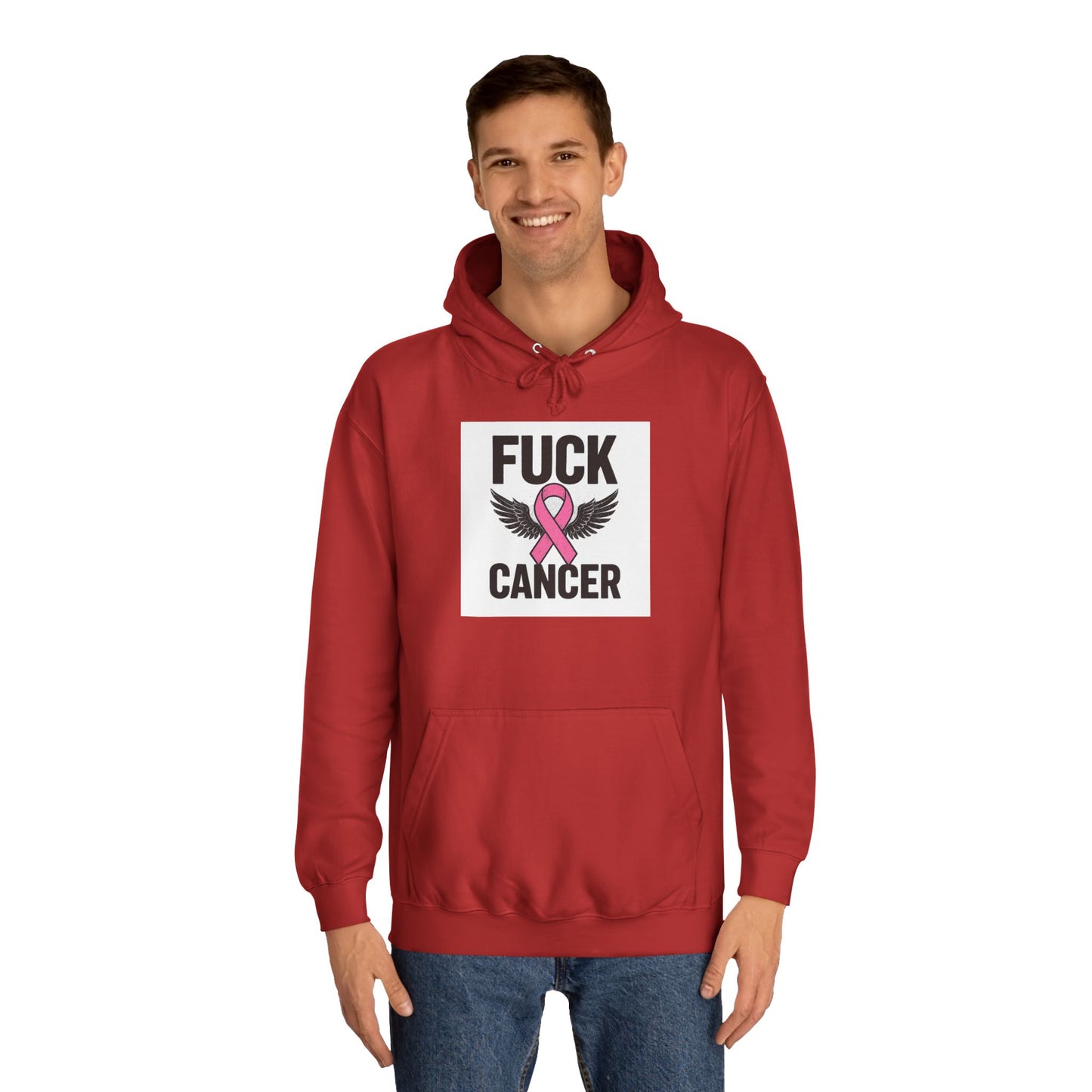 Empowering Cancer Awareness Hoodie, Unisex College Hoodie, Supportive Gift for Fighters, Inspirational Apparel, Fundraising Sweatshirt