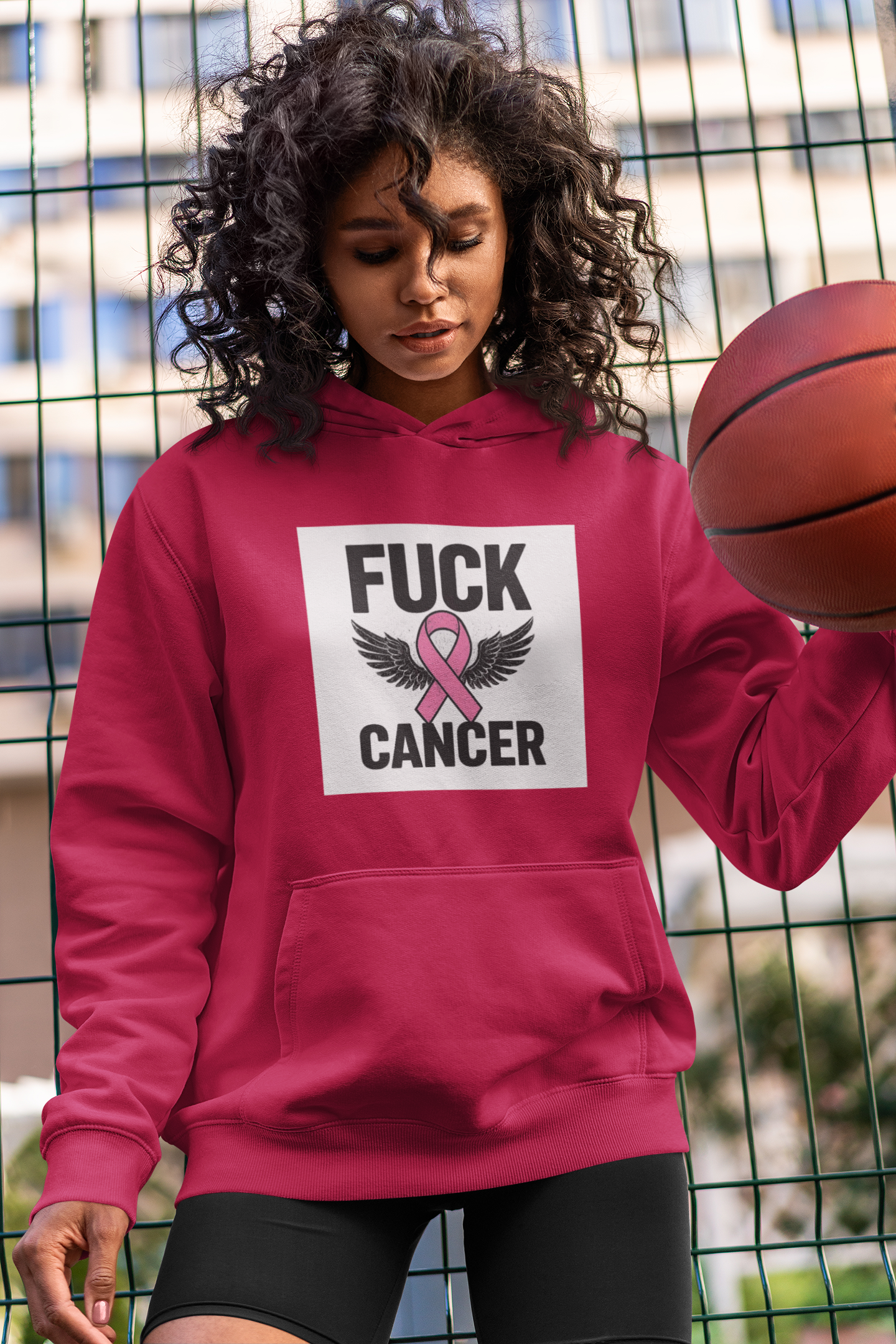 Empowering Cancer Awareness Hoodie, Unisex College Hoodie, Supportive Gift for Fighters, Inspirational Apparel, Fundraising Sweatshirt