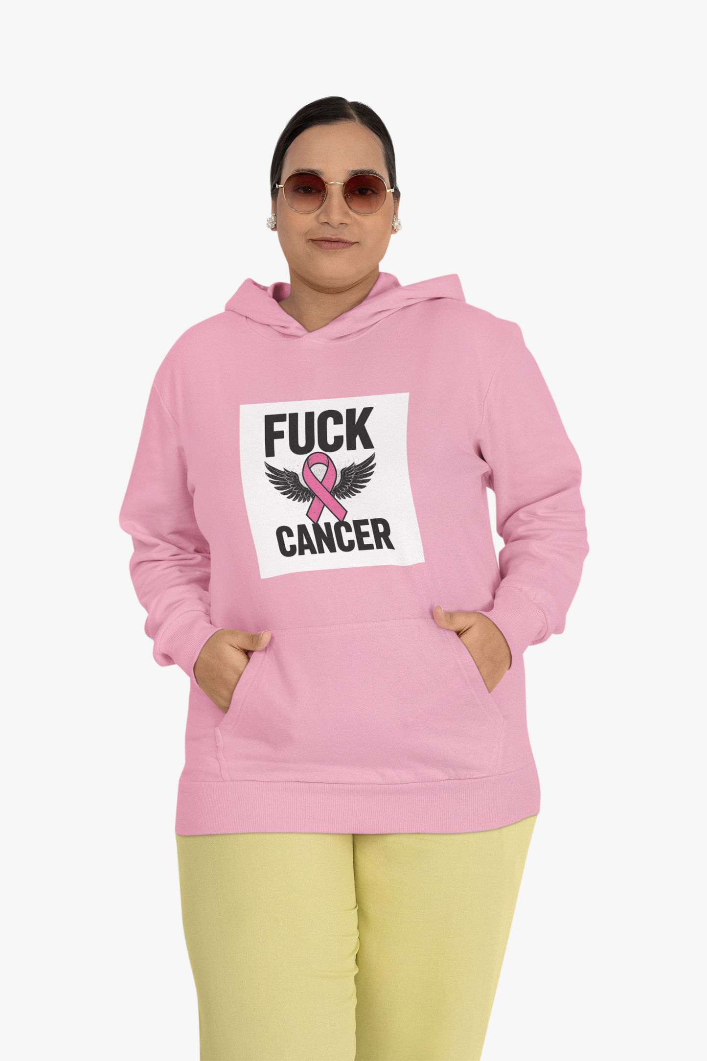 Empowering Cancer Awareness Hoodie, Unisex College Hoodie, Supportive Gift for Fighters, Inspirational Apparel, Fundraising Sweatshirt