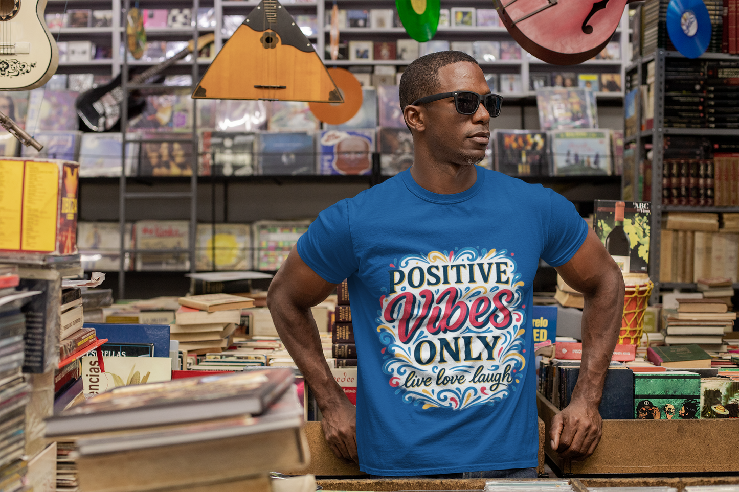 Positive Vibes Unisex Heavy Cotton Tee | Casual Wear, Gift for Friends, or Everyday Comfort