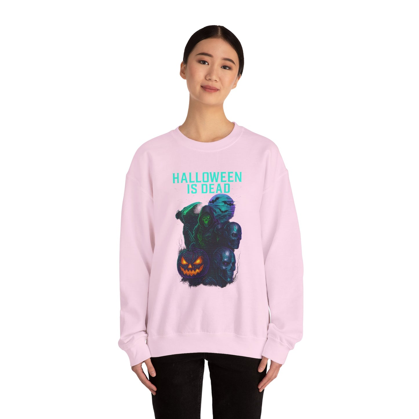Spooky Halloween Crewneck Sweatshirt, Unisex Sweatshirt, Fall Apparel, Halloween Costume, Cozy Sweatshirt for Trick-or-Treating