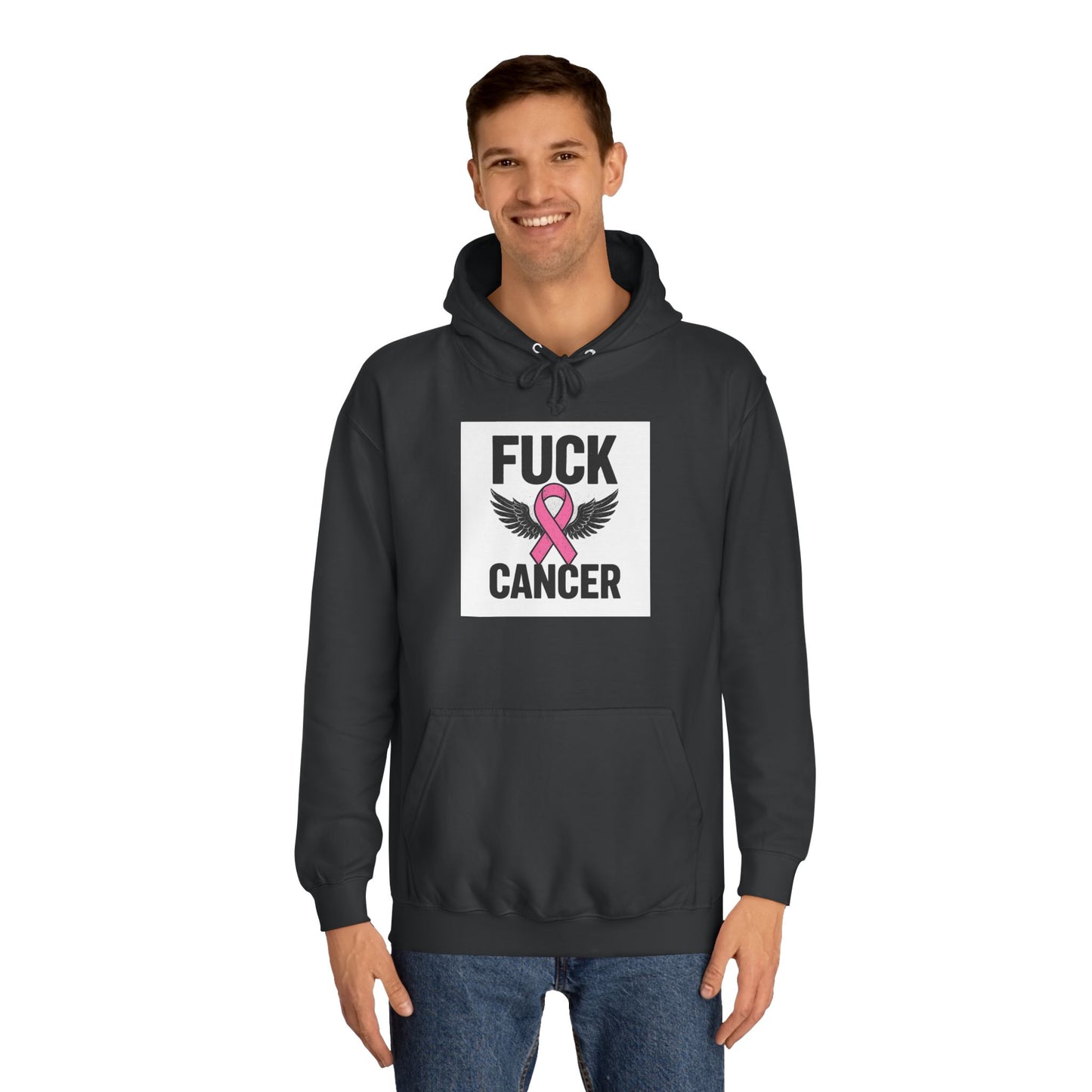 Empowering Cancer Awareness Hoodie, Unisex College Hoodie, Supportive Gift for Fighters, Inspirational Apparel, Fundraising Sweatshirt