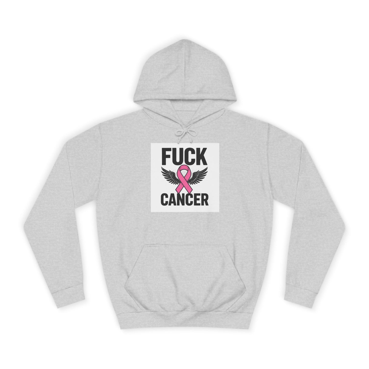 Empowering Cancer Awareness Hoodie, Unisex College Hoodie, Supportive Gift for Fighters, Inspirational Apparel, Fundraising Sweatshirt