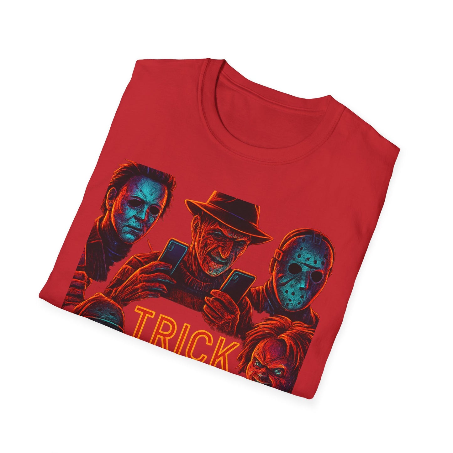 Trick or Tweet Unisex Softstyle T-Shirt, Halloween Tee, Funny Graphic Shirt, Costume Party Shirt, Fall Apparel, Spooky Style