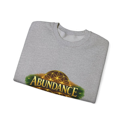 Abundance Crewneck Sweatshirt — Spiritual Flower of Life Design