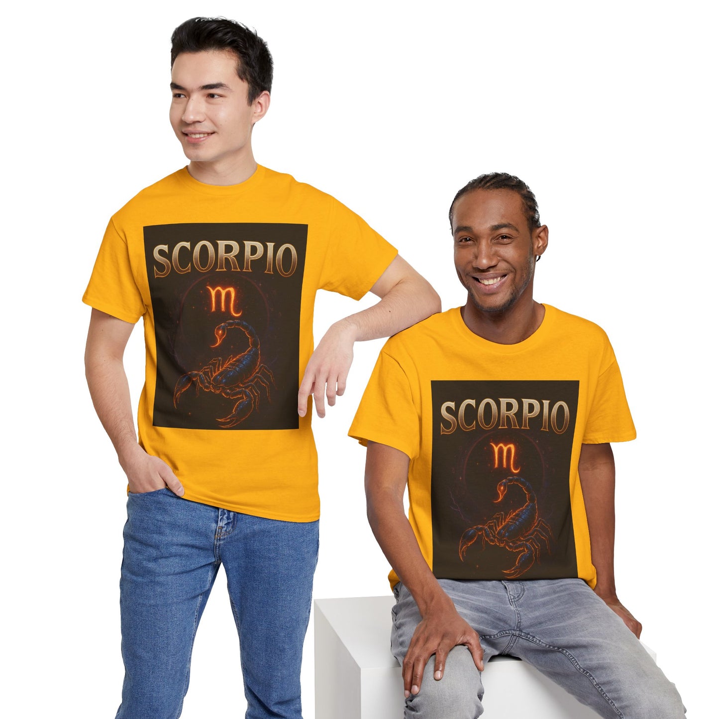 Scorpio Zodiac Unisex Heavy Cotton Tee, Astrology Shirt, Horoscope Gift, Birthday Gift, Unique Graphic Tee