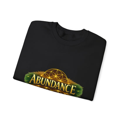 Abundance Crewneck Sweatshirt — Spiritual Flower of Life Design