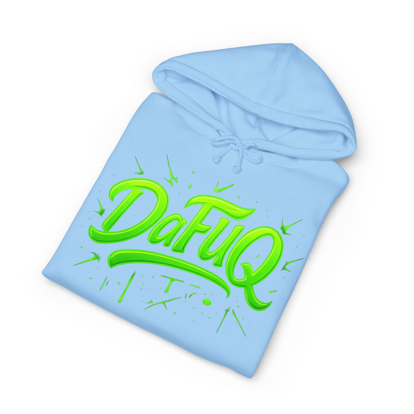 Neon “DaFUQ” Urban Movement Hoodie — Bold Vibrant Streetwear