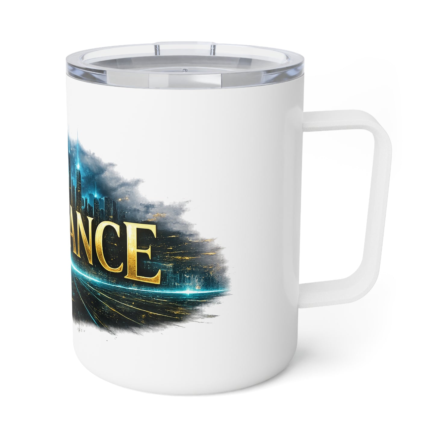 Abundance Insulated Coffee Mug — 10 oz Inspirational Travel Tumbler