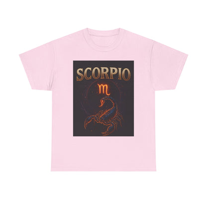 Scorpio Zodiac Unisex Heavy Cotton Tee, Astrology Shirt, Horoscope Gift, Birthday Gift, Unique Graphic Tee