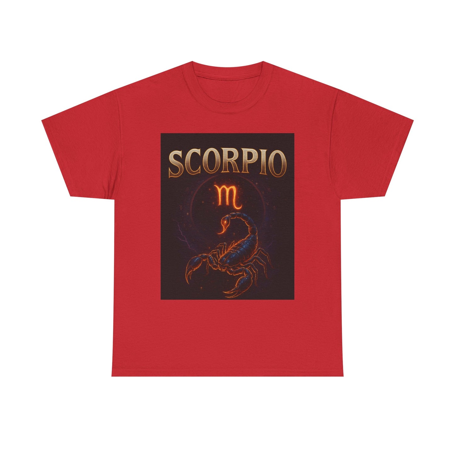 Scorpio Zodiac Unisex Heavy Cotton Tee, Astrology Shirt, Horoscope Gift, Birthday Gift, Unique Graphic Tee