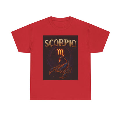 Scorpio Zodiac Unisex Heavy Cotton Tee, Astrology Shirt, Horoscope Gift, Birthday Gift, Unique Graphic Tee