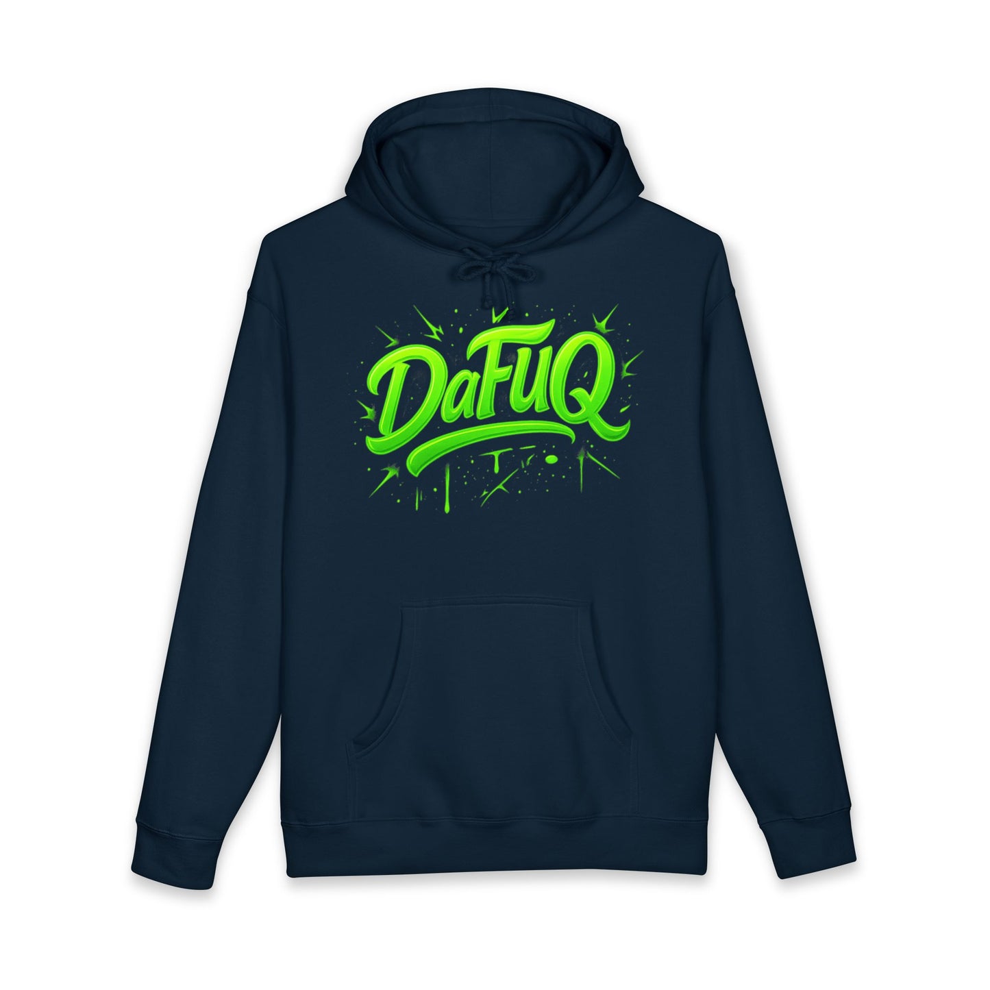 Neon “DaFUQ” Urban Movement Hoodie — Bold Vibrant Streetwear