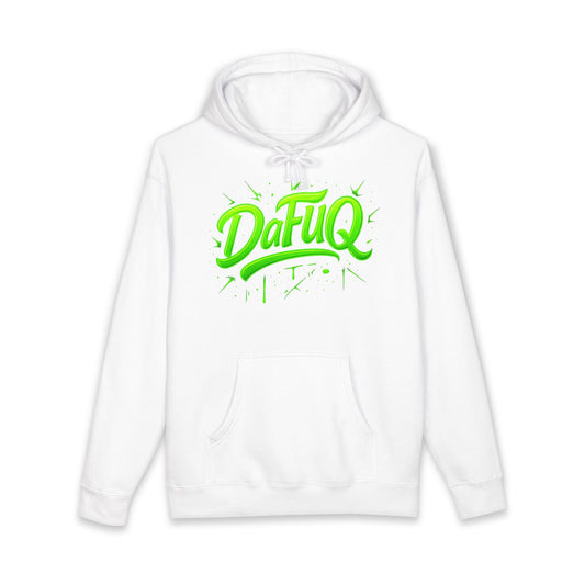 Neon “DaFUQ” Urban Movement Hoodie — Bold Vibrant Streetwear