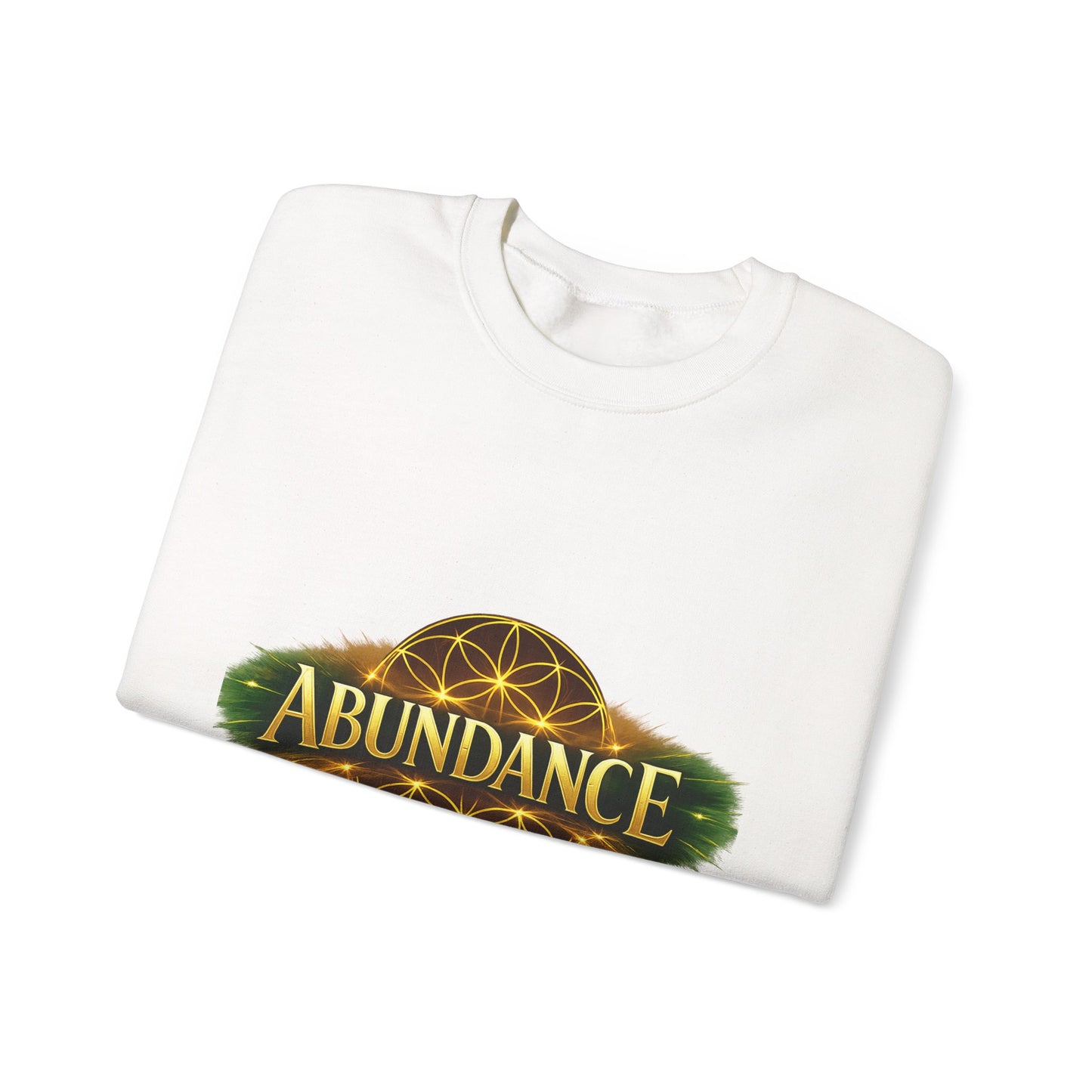 Abundance Crewneck Sweatshirt — Spiritual Flower of Life Design