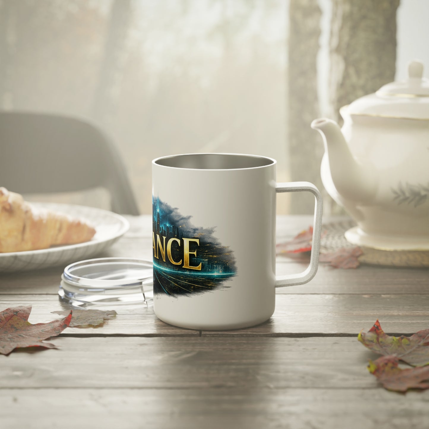 Abundance Insulated Coffee Mug — 10 oz Inspirational Travel Tumbler
