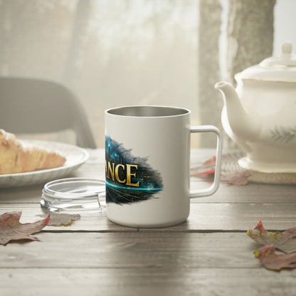 Abundance Insulated Coffee Mug — 10 oz Inspirational Travel Tumbler