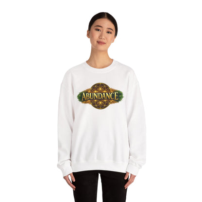 Abundance Crewneck Sweatshirt — Spiritual Prosperity Graphic Pullover