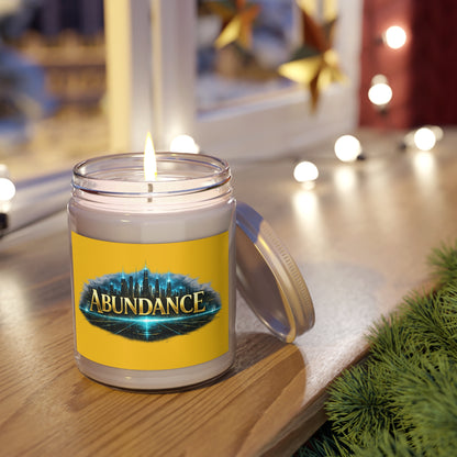 Abundance Soy Candle — 9oz Scented Jar with White Lid