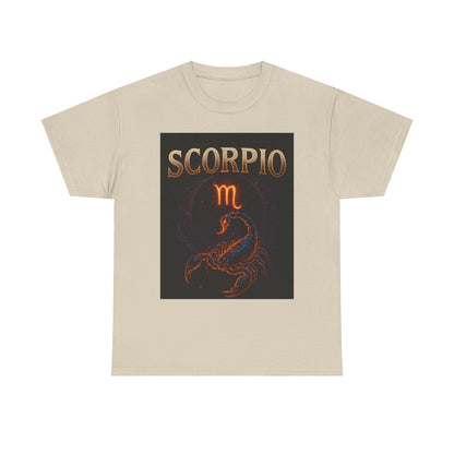 Scorpio Zodiac Unisex Heavy Cotton Tee, Astrology Shirt, Horoscope Gift, Birthday Gift, Unique Graphic Tee
