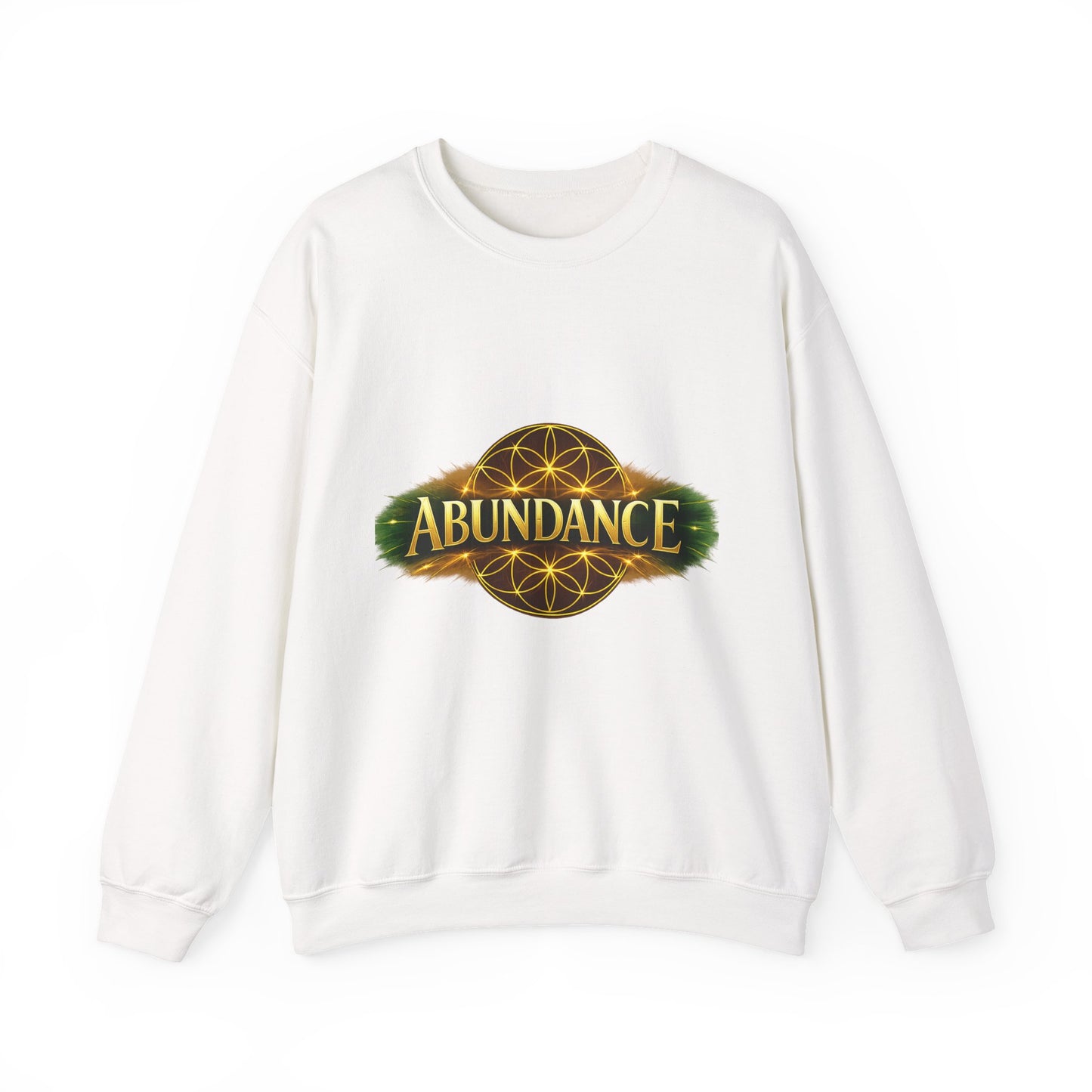 Abundance Crewneck Sweatshirt — Spiritual Flower of Life Design