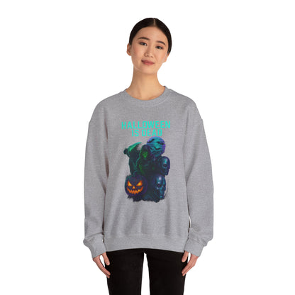 Spooky Halloween Crewneck Sweatshirt, Unisex Sweatshirt, Fall Apparel, Halloween Costume, Cozy Sweatshirt for Trick-or-Treating