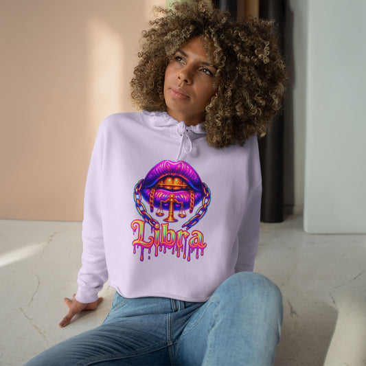 Libra Crop Hoodie | Astrology Fashion, Trendy Outerwear, Zodiac Gift, Comfortable Style, Horoscope Apparel
