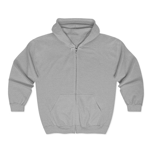 Cozy Unisex Full Zip Hoodie for All Seasons, Personalized Sweatshirt, Casual Lounge Wear, Gift for Her, Him, or Any Occasion