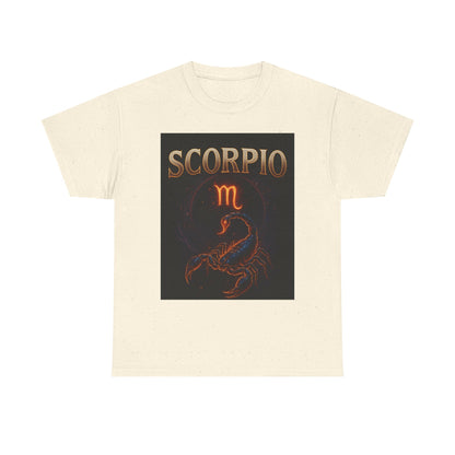 Scorpio Zodiac Unisex Heavy Cotton Tee, Astrology Shirt, Horoscope Gift, Birthday Gift, Unique Graphic Tee