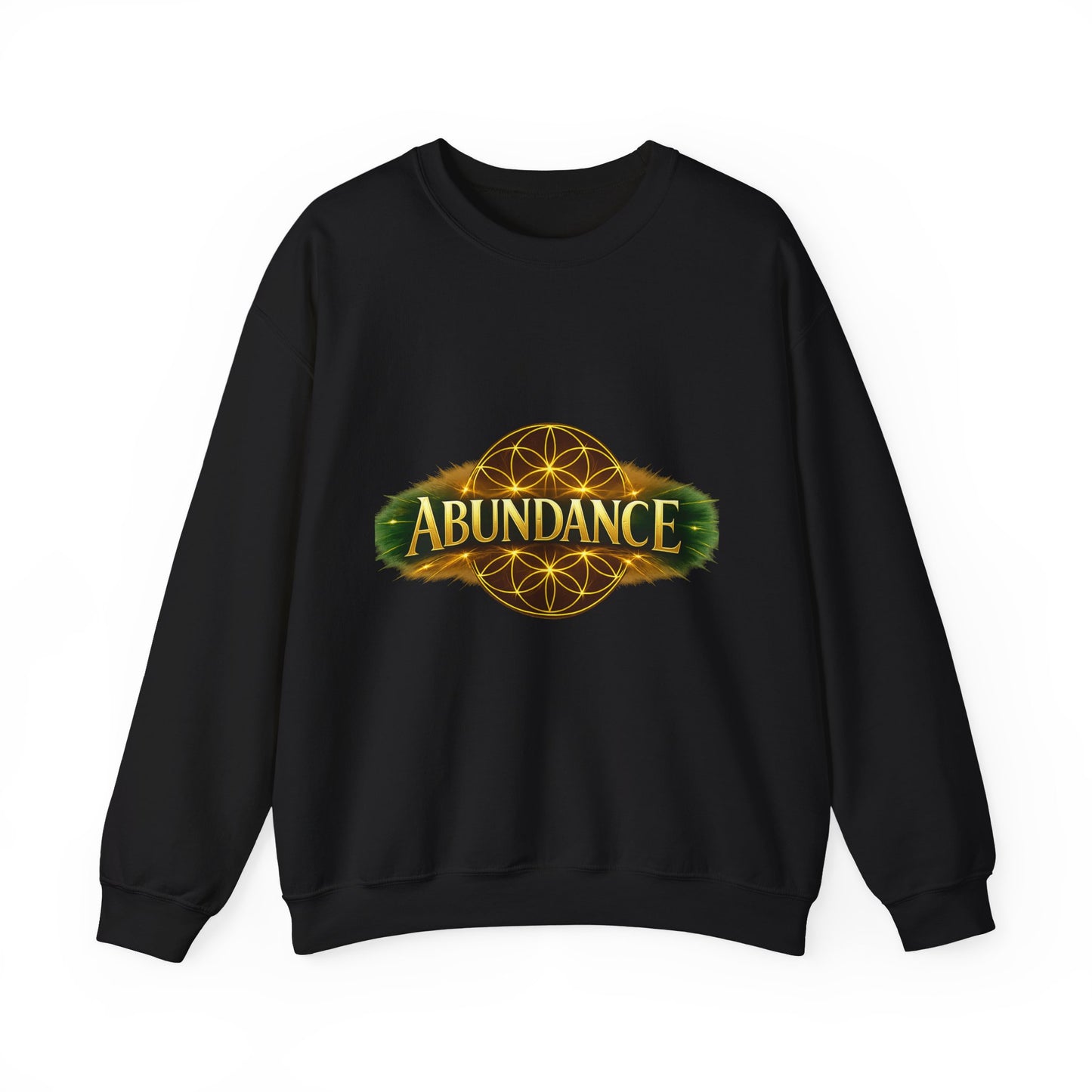 Abundance Crewneck Sweatshirt — Spiritual Flower of Life Design
