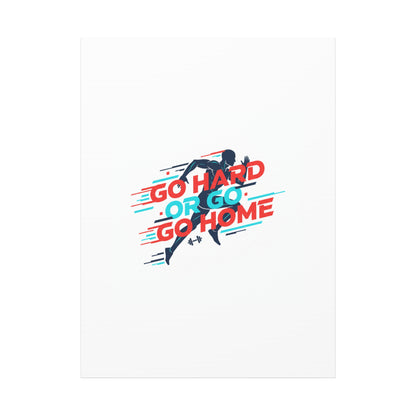 Go Hard or Go Home Canvas, Fitness Wall Art | Gym Motivation, Workout Decor