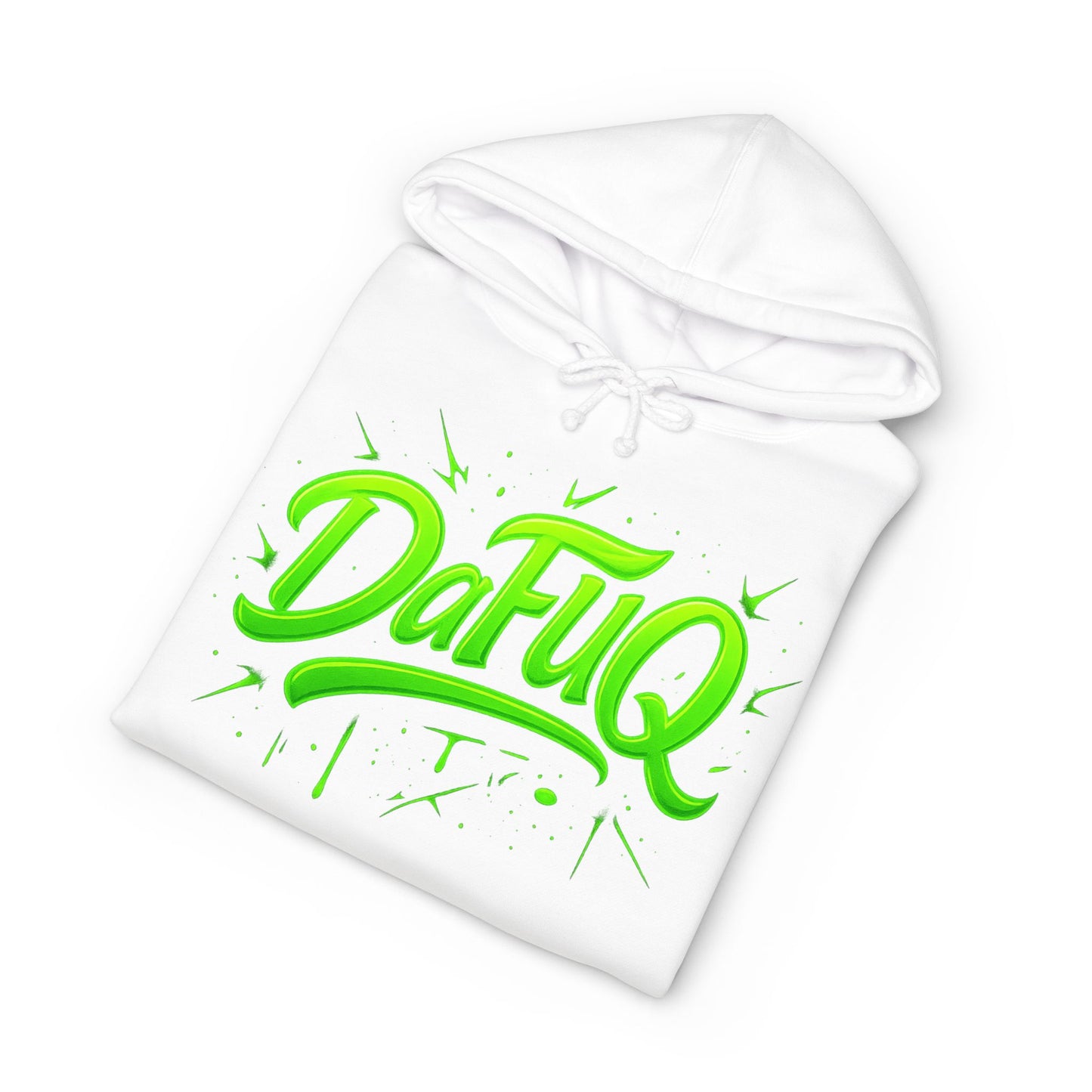 Neon “DaFUQ” Urban Movement Hoodie — Bold Vibrant Streetwear