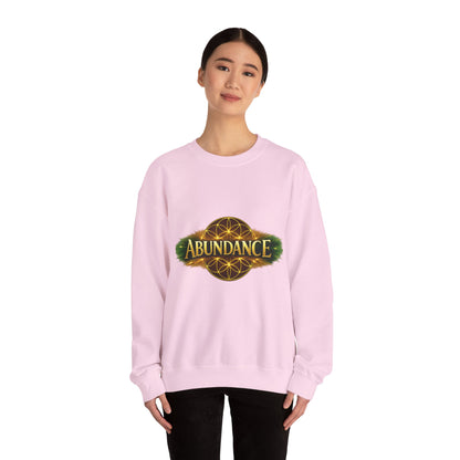 Abundance Crewneck Sweatshirt — Spiritual Flower of Life Design