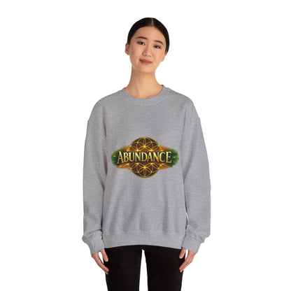 Abundance Crewneck Sweatshirt — Spiritual Flower of Life Design