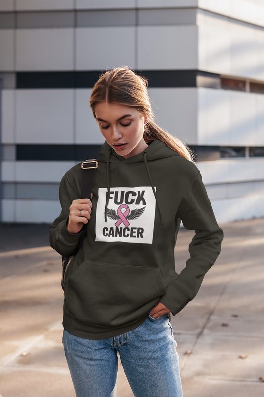 Empowering Cancer Awareness Hoodie, Unisex College Hoodie, Supportive Gift for Fighters, Inspirational Apparel, Fundraising Sweatshirt