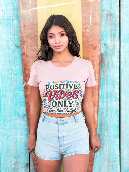 Positive Vibes Unisex Heavy Cotton Tee | Casual Wear, Gift for Friends, or Everyday Comfort