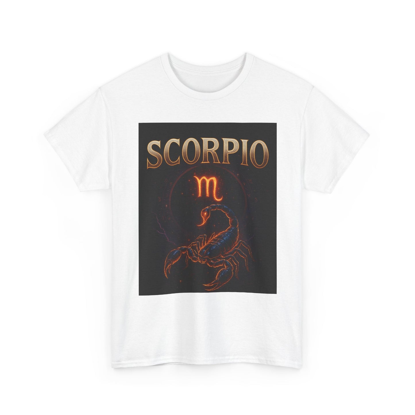 Scorpio Zodiac Unisex Heavy Cotton Tee, Astrology Shirt, Horoscope Gift, Birthday Gift, Unique Graphic Tee