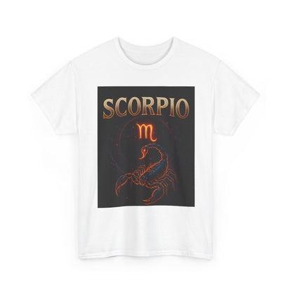 Scorpio Zodiac Unisex Heavy Cotton Tee, Astrology Shirt, Horoscope Gift, Birthday Gift, Unique Graphic Tee