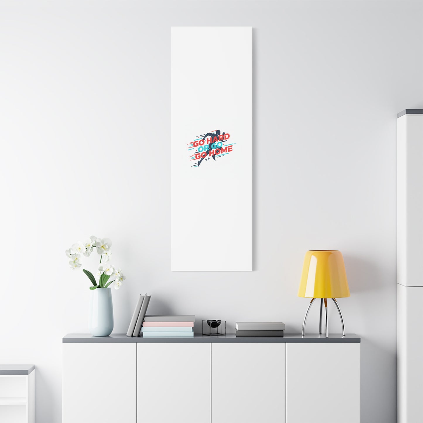 Go Hard or Go Home Canvas, Fitness Wall Art | Gym Motivation, Workout Decor