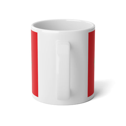 Red & White Abundance 20oz Jumbo Coffee Mug