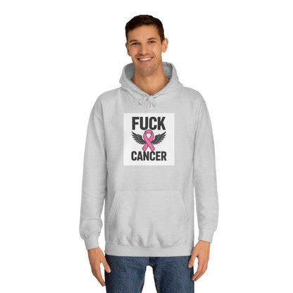 Empowering Cancer Awareness Hoodie, Unisex College Hoodie, Supportive Gift for Fighters, Inspirational Apparel, Fundraising Sweatshirt