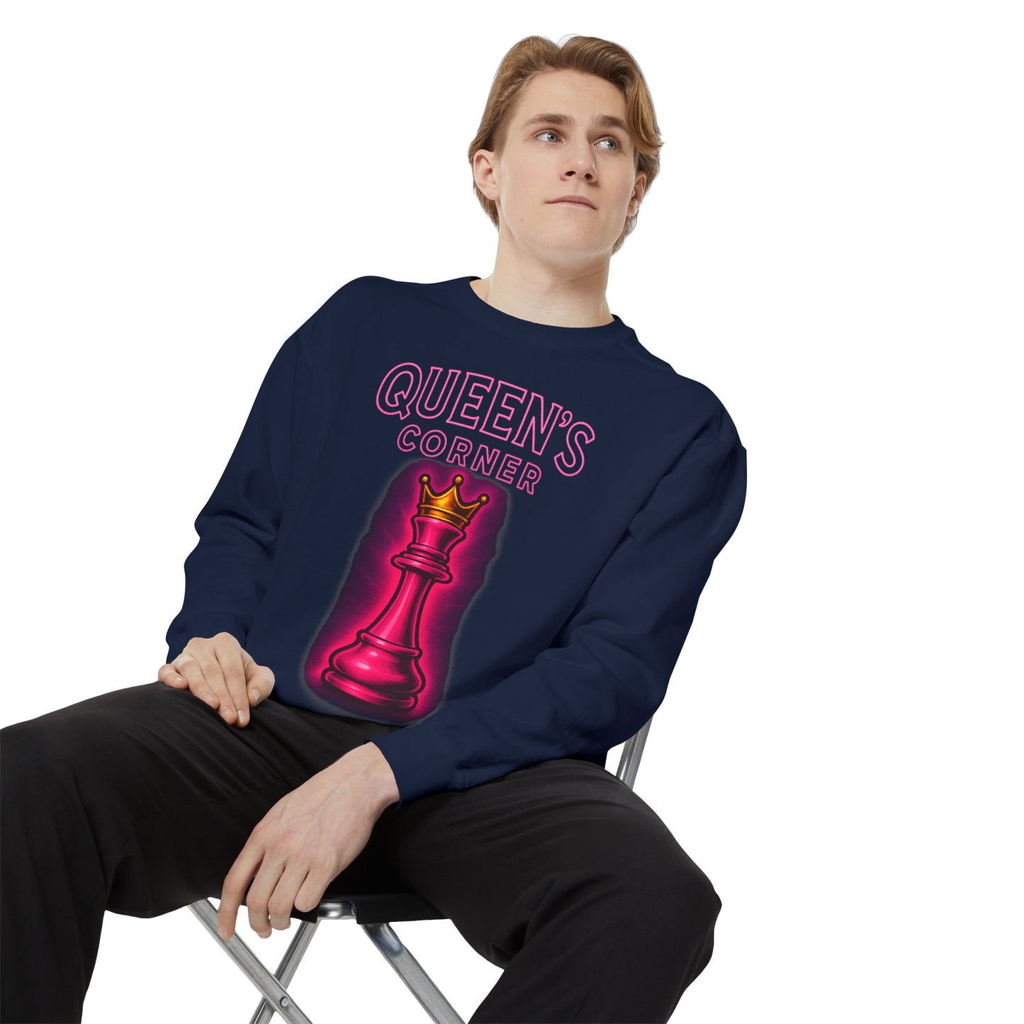 Sweatshirt - Queen's Corner Women Empowerment Chess Piece Design