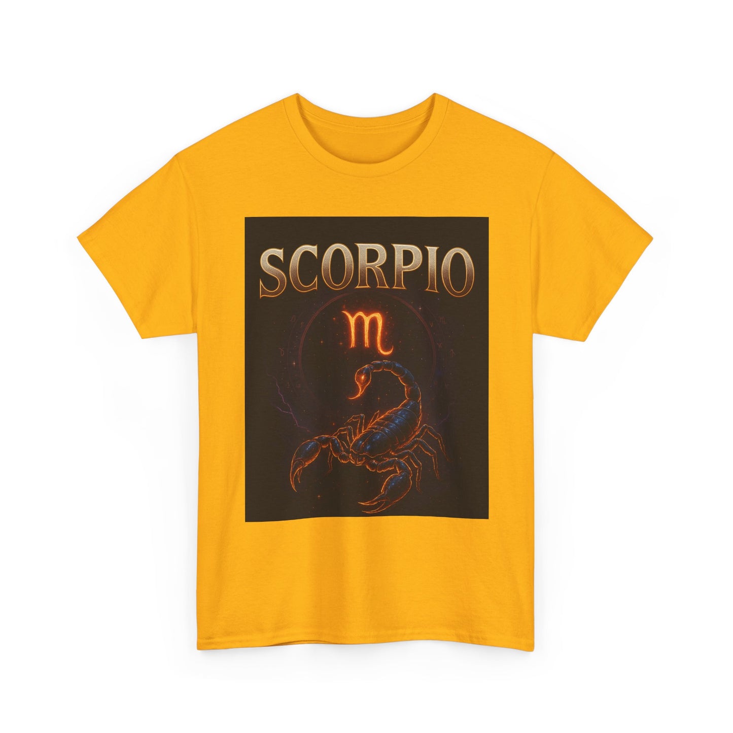 Scorpio Zodiac Unisex Heavy Cotton Tee, Astrology Shirt, Horoscope Gift, Birthday Gift, Unique Graphic Tee