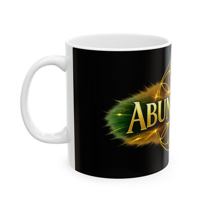 Abundance Ceramic Mug – Spiritual Flower of Life Coffee Cup (11oz/15oz)